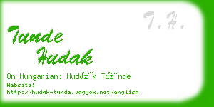 tunde hudak business card